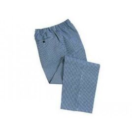 C079 - Bromley séf nadrág - kockás (kék fehér) 3XL