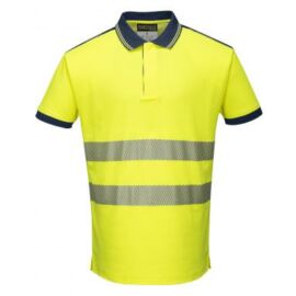 T180 - Jól láthatósági Vision pólóing - sárga/fekete L