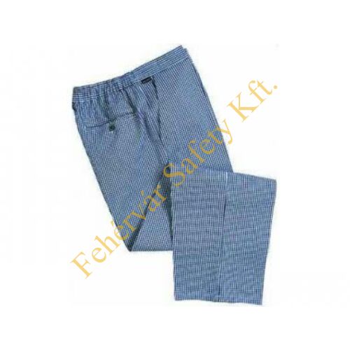 C075 - Barnet séf nadrág - kockás (kék fehér)